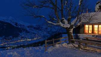 Berghaus in inverno